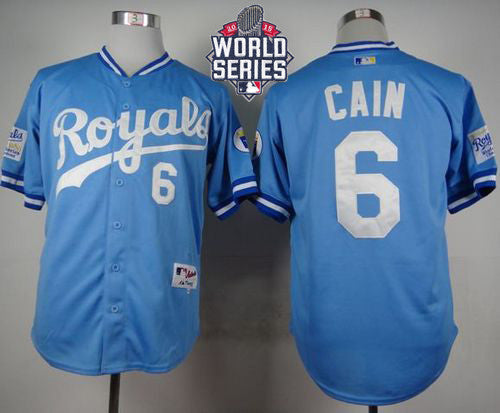 Lorenzo Cain Kansas City Royals blue jersey