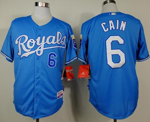 Lorenzo Cain Kansas City Royals blue Alternate jersey
