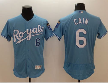 Lorenzo Cain Kansas City Royals blue Authentic jersey