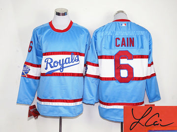 Lorenzo Cain Kansas City Royals blue jersey