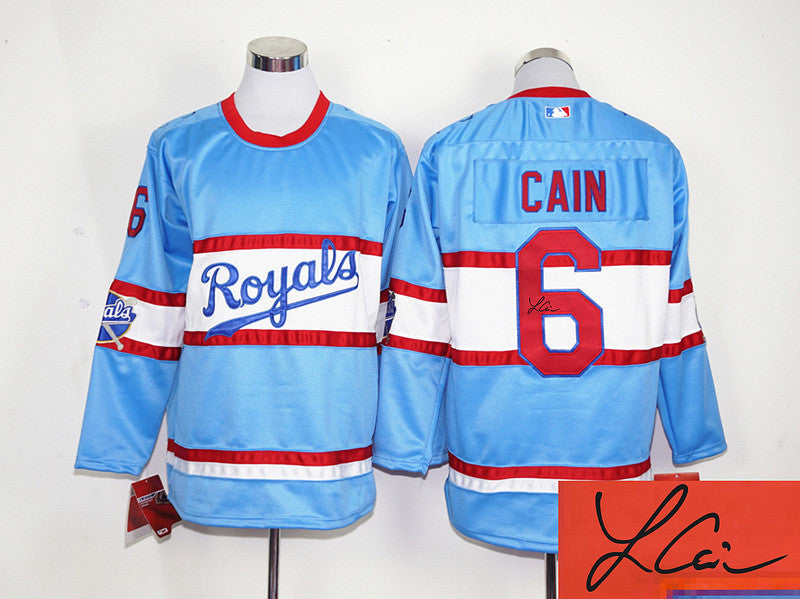 Lorenzo Cain Kansas City Royals blue jersey