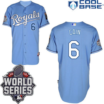 Lorenzo Cain Kansas City Royals blue jersey