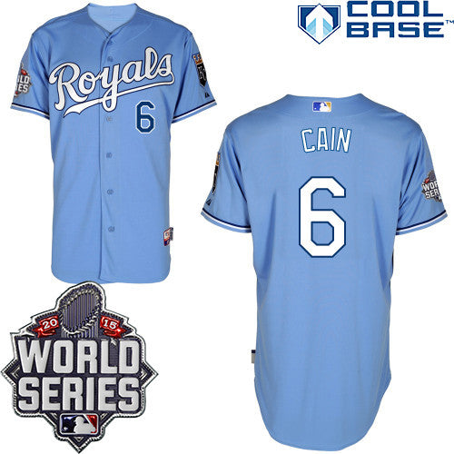 Lorenzo Cain Kansas City Royals blue jersey
