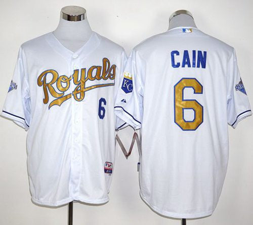 Lorenzo Cain Kansas City Royals white jersey