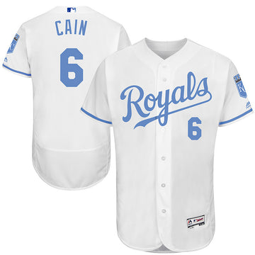 Lorenzo Cain Kansas City Royals white jersey