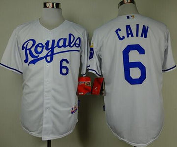Lorenzo Cain Kansas City Royals white jersey
