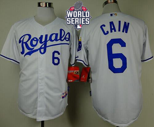 Lorenzo Cain Kansas City Royals white jersey
