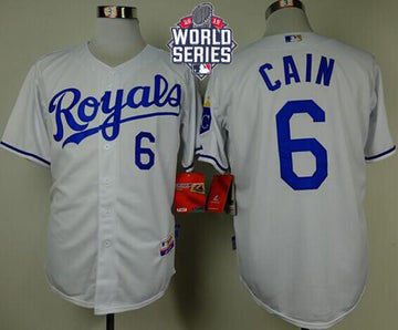 Lorenzo Cain Kansas City Royals white jersey