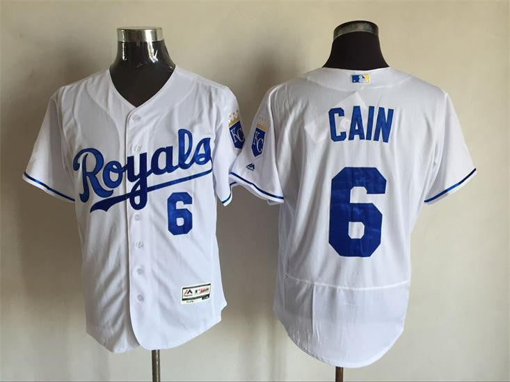 Lorenzo Cain Kansas City Royals white jersey