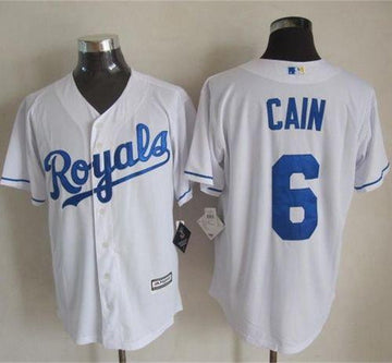 Lorenzo Cain Kansas City Royals white jersey