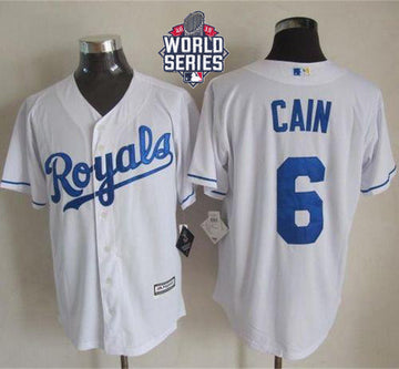 Lorenzo Cain Kansas City Royals white jersey