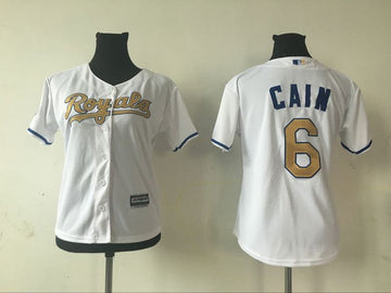 Lorenzo Cain Kansas City Royals white jersey