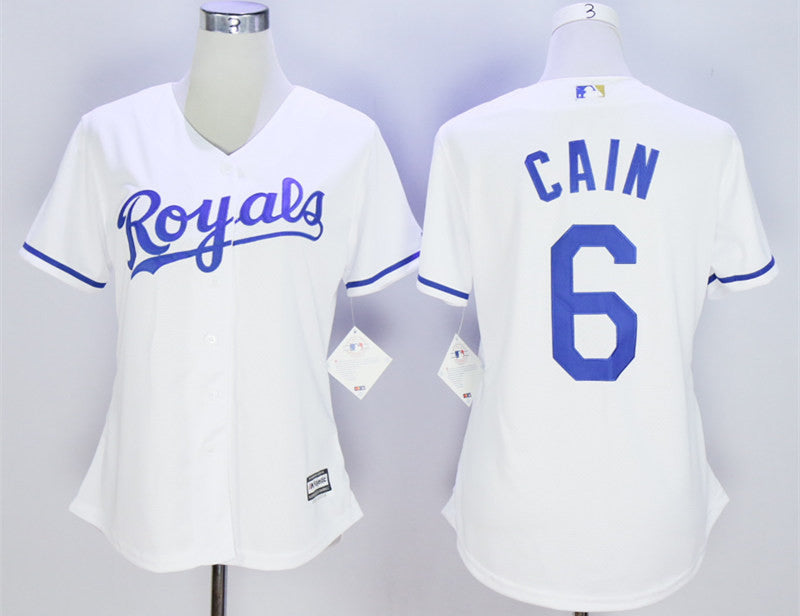 Lorenzo Cain Kansas City Royals white jersey