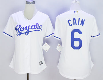 Lorenzo Cain Kansas City Royals white jersey