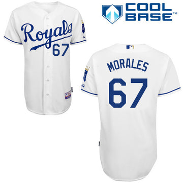Morales Kansas City Royals white jersey