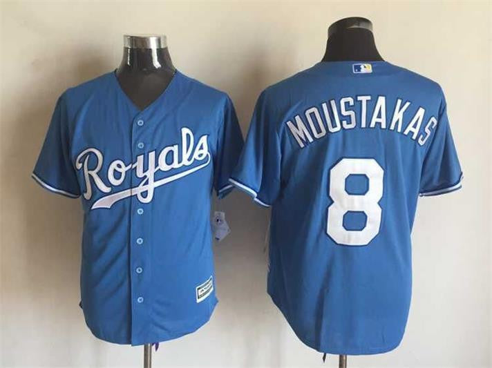 Mike Moustakas Kansas City Royals blue jersey