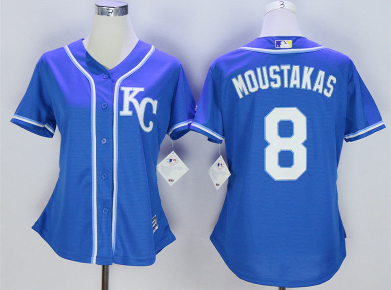 Mike Moustakas Kansas City Royals blue jersey
