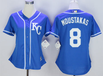 Mike Moustakas Kansas City Royals blue jersey