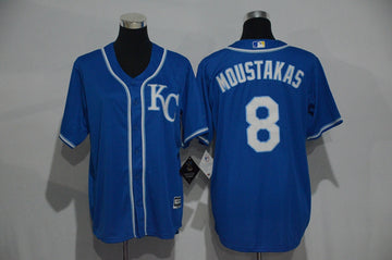 Mike Moustakas Kansas City Royals blue jersey