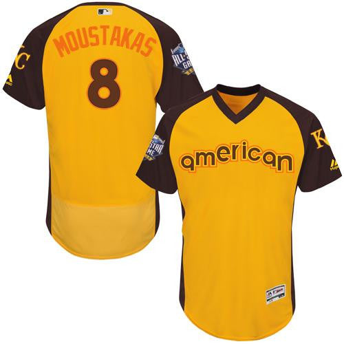 Royals Mike Moustakas American League All-Star gold All-Star jersey