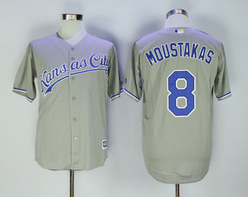 Mike Moustakas Kansas City Royals gray jersey