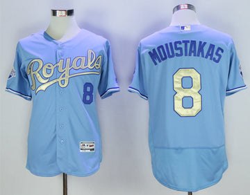 Mike Moustakas Kansas City Royals blue jersey