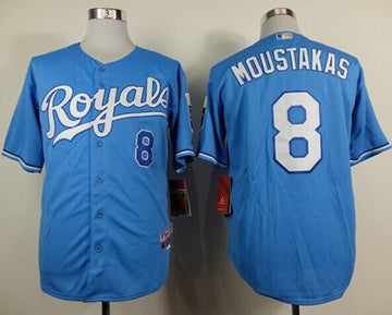 Mike Moustakas Kansas City Royals blue Alternate jersey