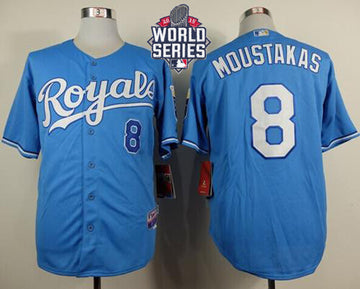 Mike Moustakas Kansas City Royals blue Alternate jersey