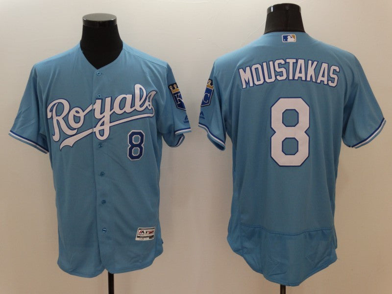 Mike Moustakas Kansas City Royals blue jersey