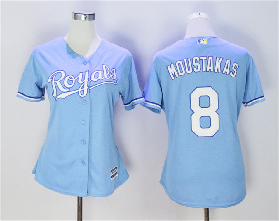 Mike Moustakas Kansas City Royals blue jersey