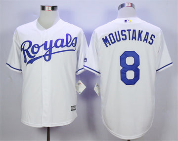 Mike Moustakas Kansas City Royals white jersey