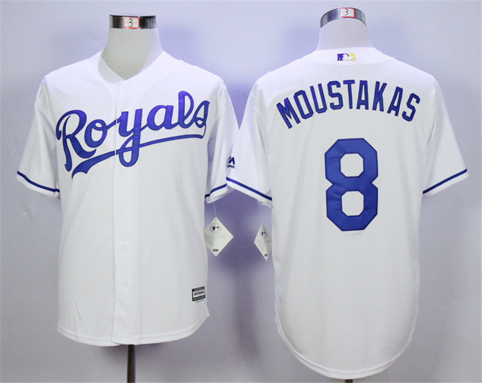 Mike Moustakas Kansas City Royals white jersey