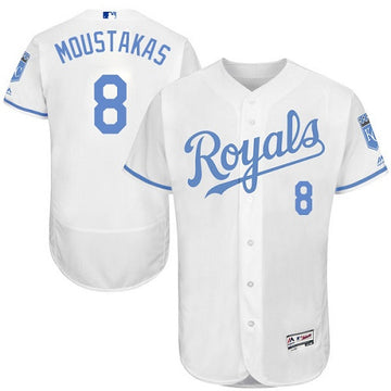 Mike Moustakas Kansas City Royals white jersey