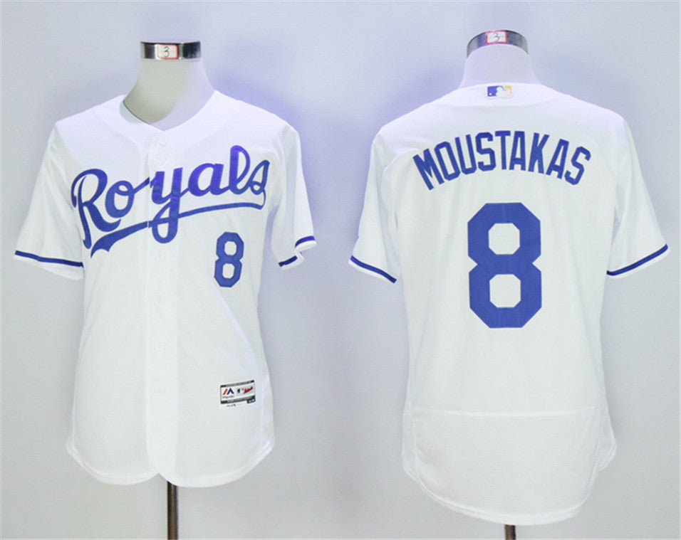 Mike Moustakas Kansas City Royals white jersey