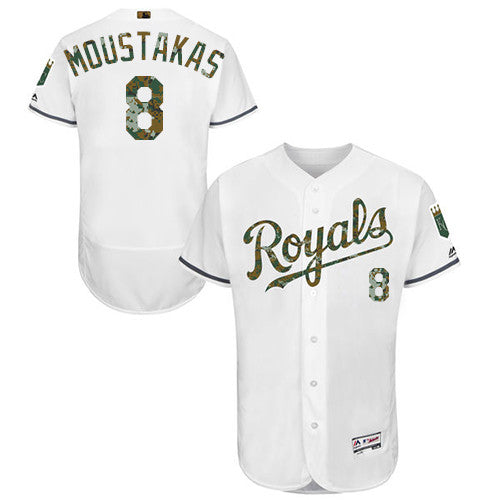 Mike Moustakas Kansas City Royals white jersey