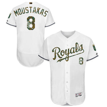 Mike Moustakas Kansas City Royals white jersey
