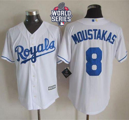 Mike Moustakas Kansas City Royals white jersey