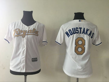 Mike Moustakas Kansas City Royals white jersey