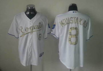 Moustakas White Kansas City Royals camo Camo jersey