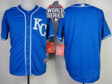 Custom Kansas City Royals blue Alternate jersey