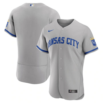 Custom Kansas City Royals gray Alternate jersey