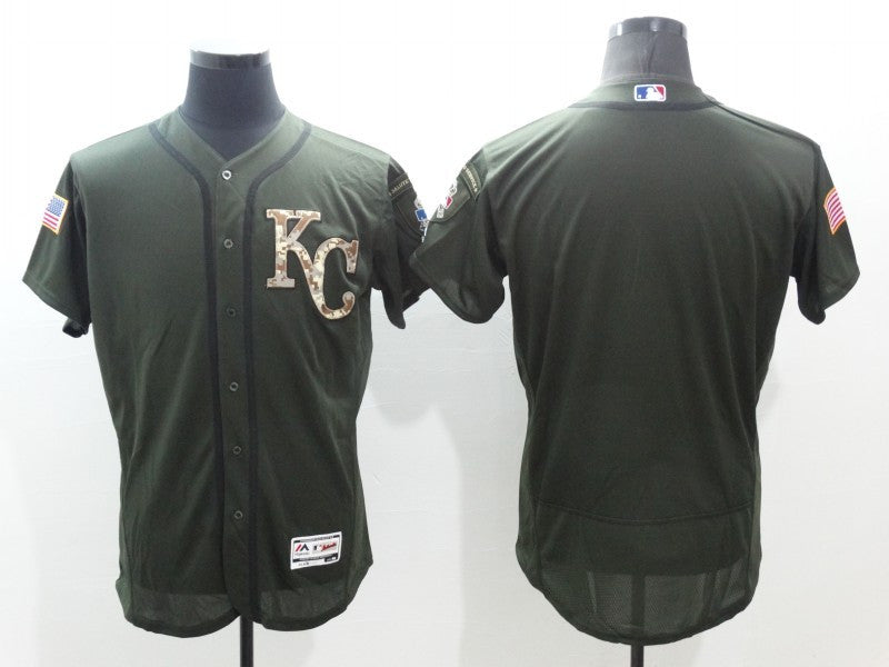 Custom Kansas City Royals olive jersey