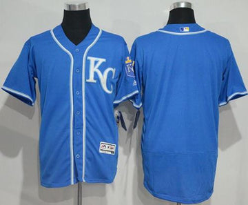 Blank Royal Kansas City Royals blue Authentic jersey