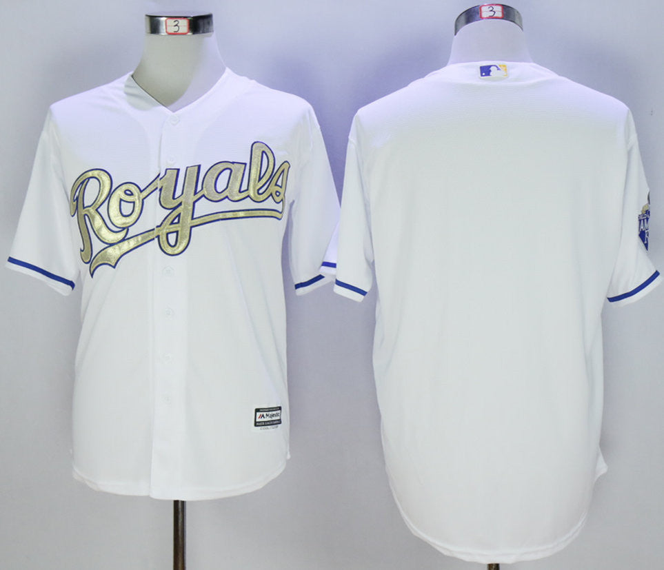 Custom Kansas City Royals white jersey