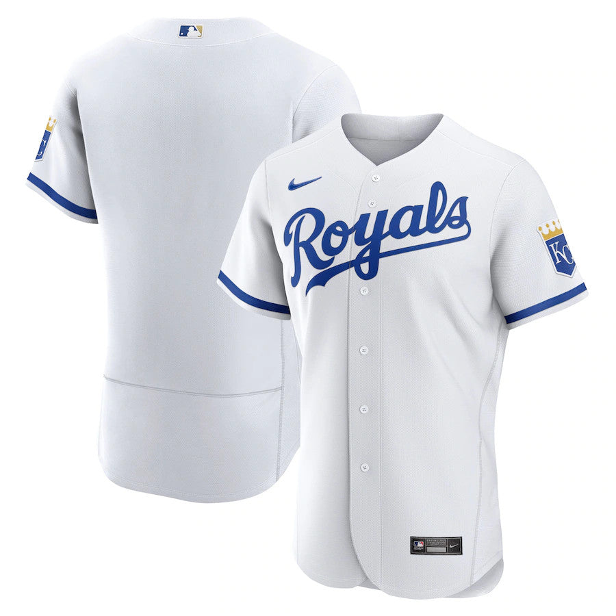 Custom Kansas City Royals white Alternate jersey