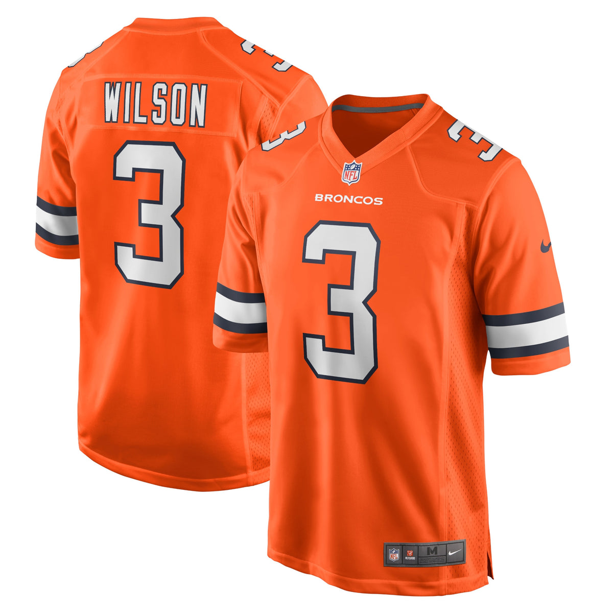 Russell Wilson Denver Broncos orange Alternate jersey
