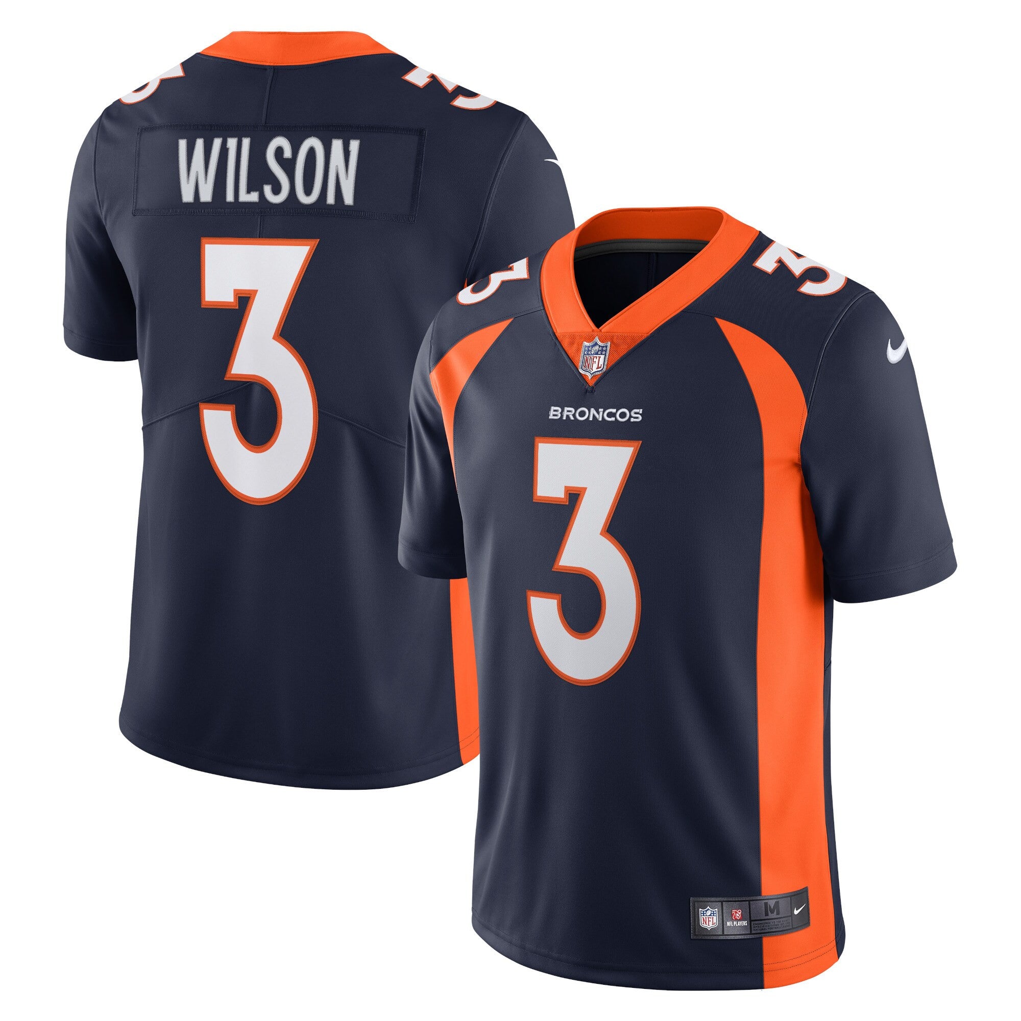Russell Wilson Denver Broncos navy Vapor jersey