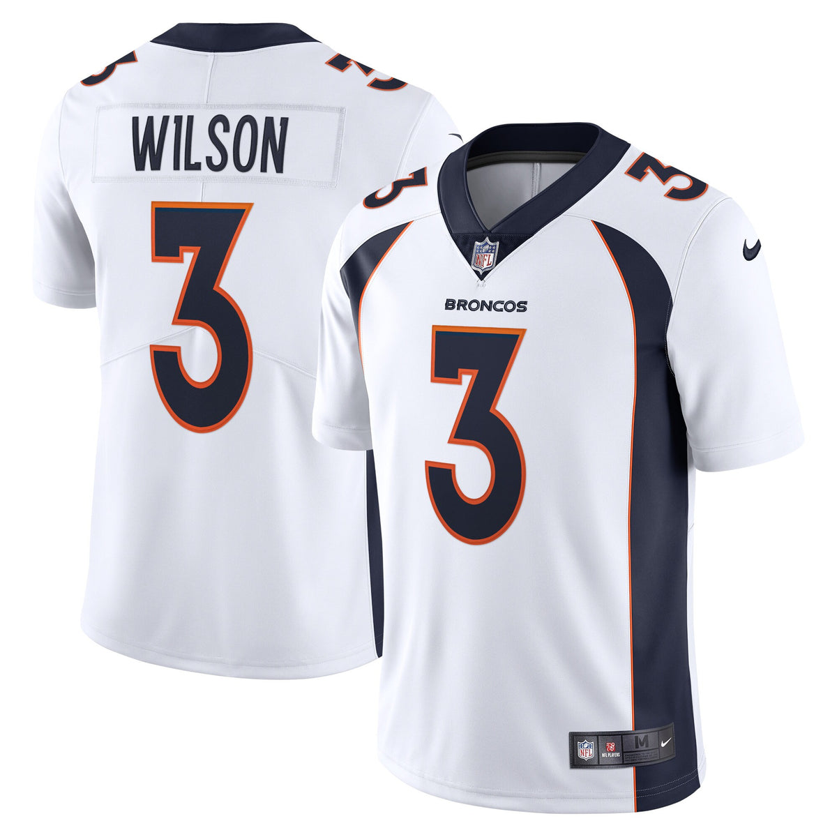 Russell Wilson Denver Broncos white Vapor jersey