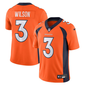 Russell Wilson Denver Broncos orange Vapor jersey