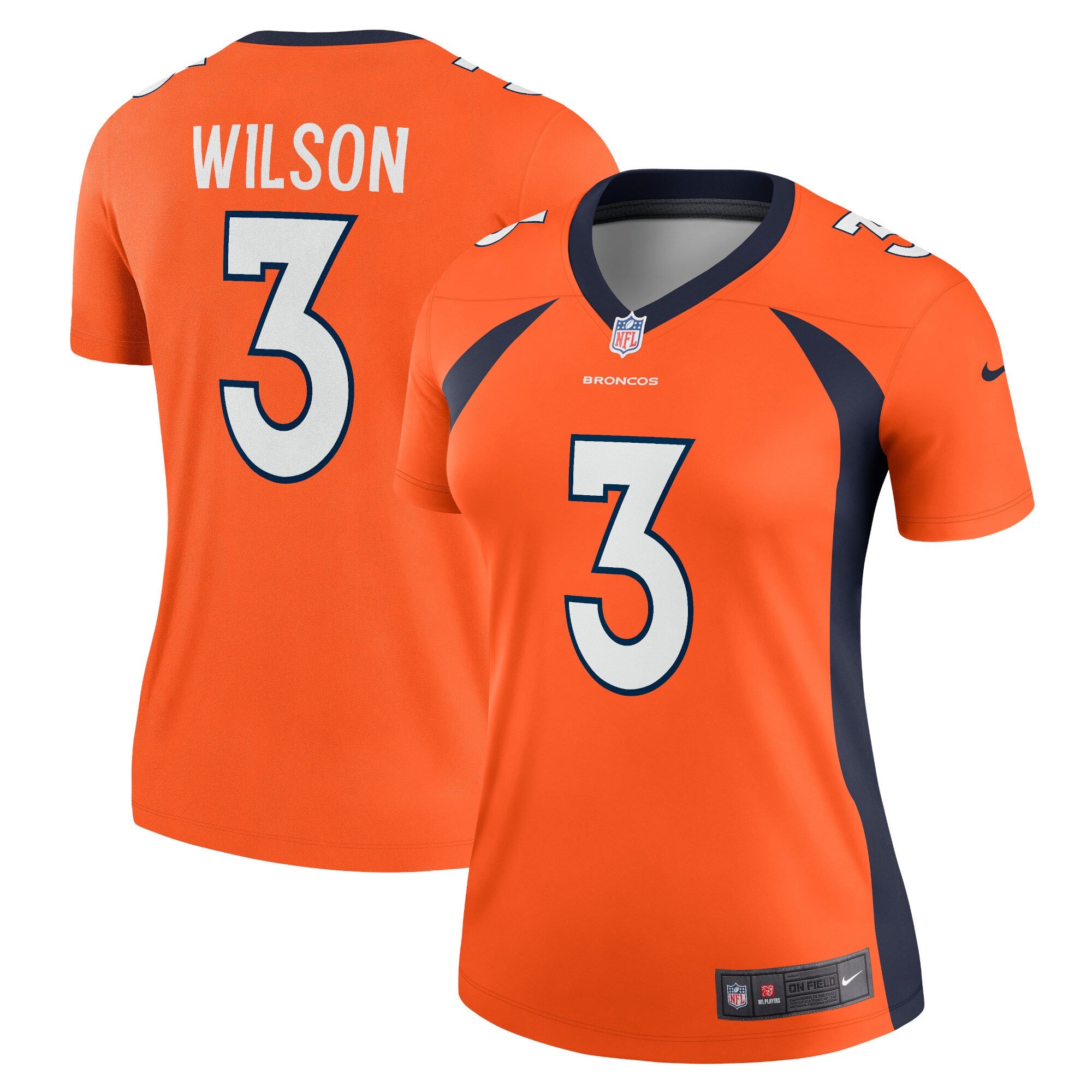 Russell Wilson Denver Broncos orange Legend jersey